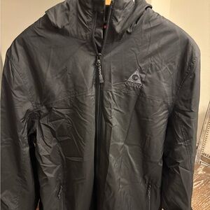 Gerry Weber Men's Black Hooded Rain Jacket